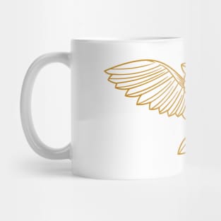 Gold Owl Geometry Mug